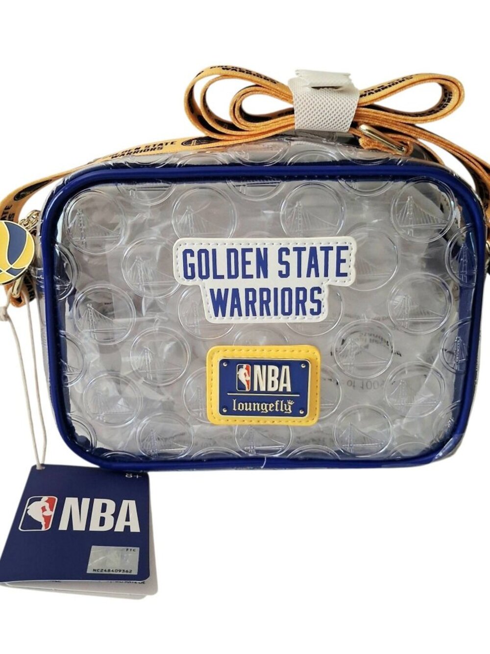 Loungefly NBA Golden State Warriors Clear Crossbody Bag NEW NWT
